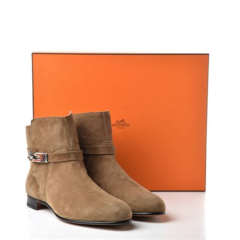 Hermes suede boots